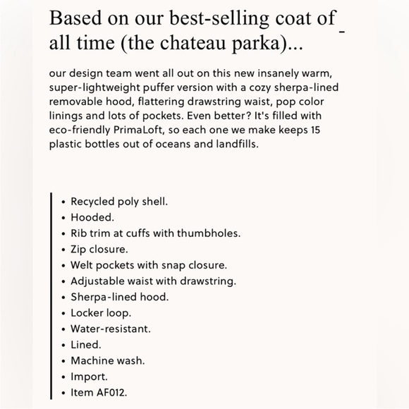 J Crew Chateau Puffer Jacket Primaloft Signature Parka Winter Coat Red Size XSP - Picture 15 of 16